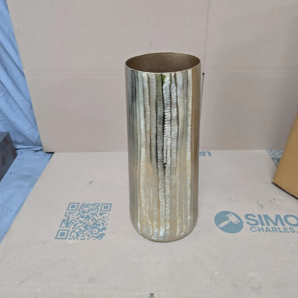 4X GISELA GRAHAM GOLD TONE VASE 