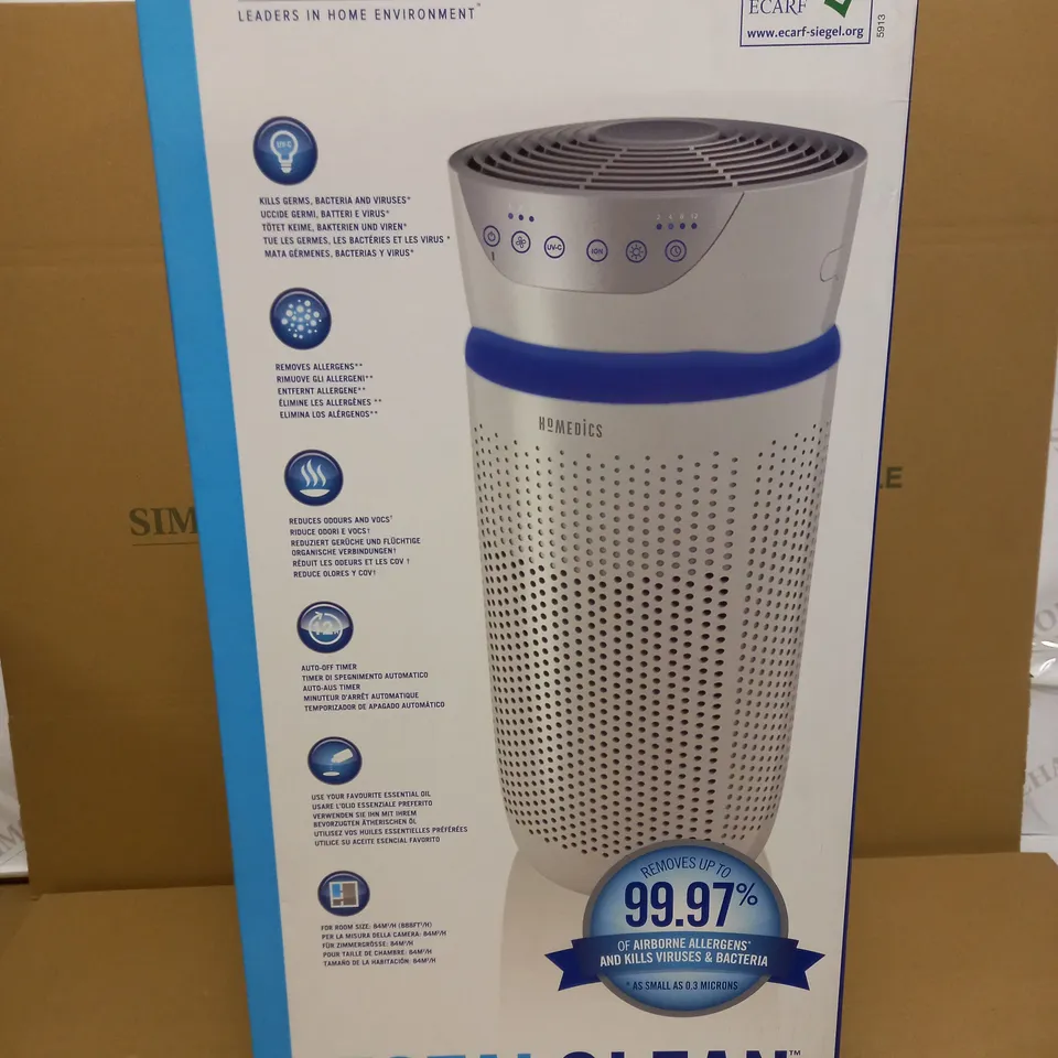 BOXED HOMEDICS TOTAL CLEAN 5-IN-1 AIR PURIFIER