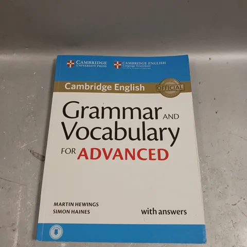 CAMBRIDGE ENGLISH GRAMMAR 7 VOCABULARY FOR ADVANCED