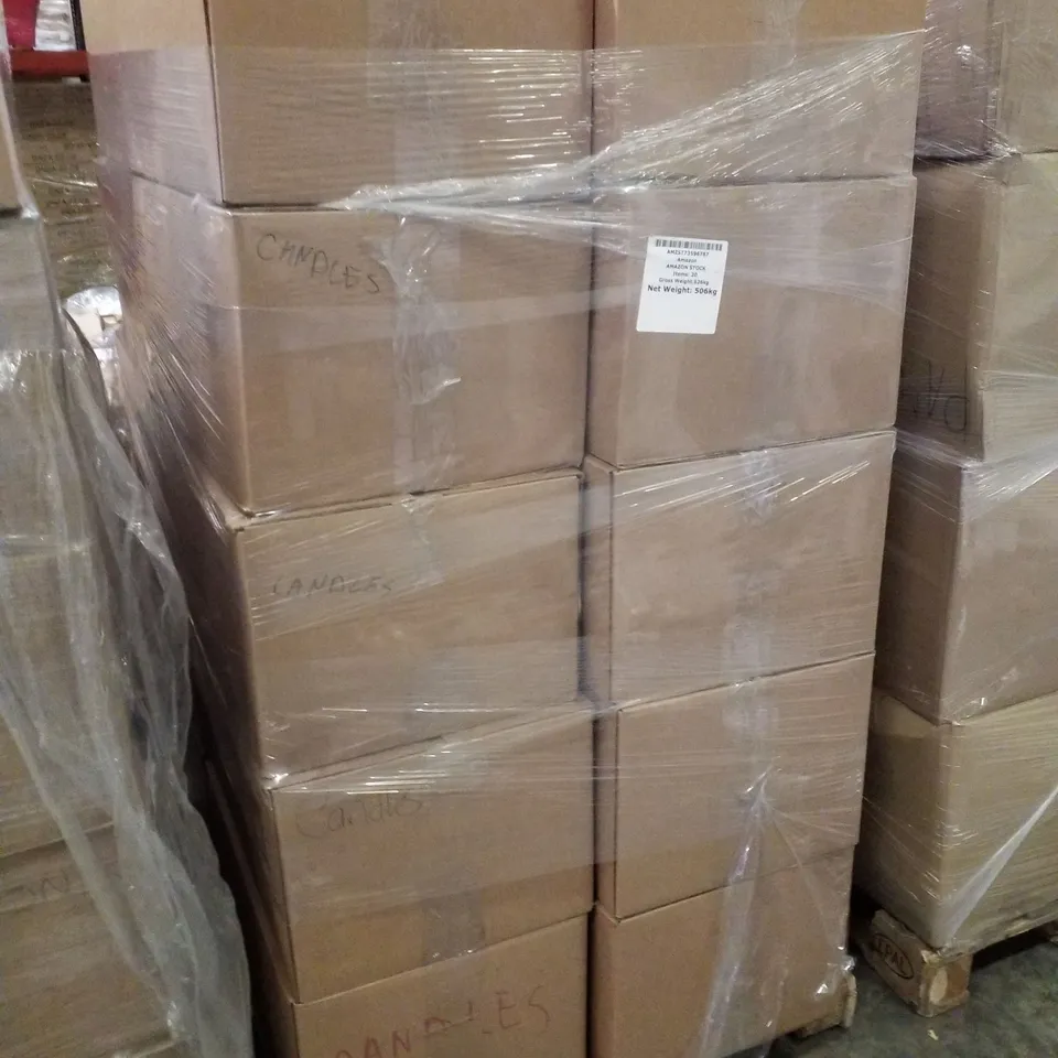 PALLET CONTAINING ASSORTED CANDLES