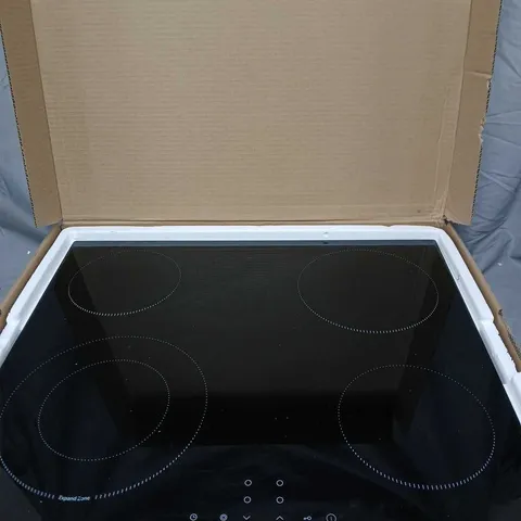 BOXED HISENSE E6422SC 60CM CERAMIC HOB - BLACK - COLLECTION ONLY