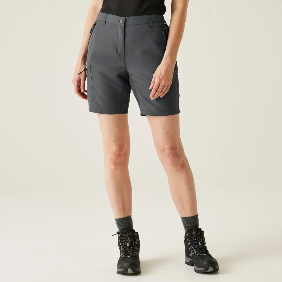 BRAND NEW REGATTA WOMEN'S CHASKA III WALKING SHORTS IN SEAL GREY - 16 