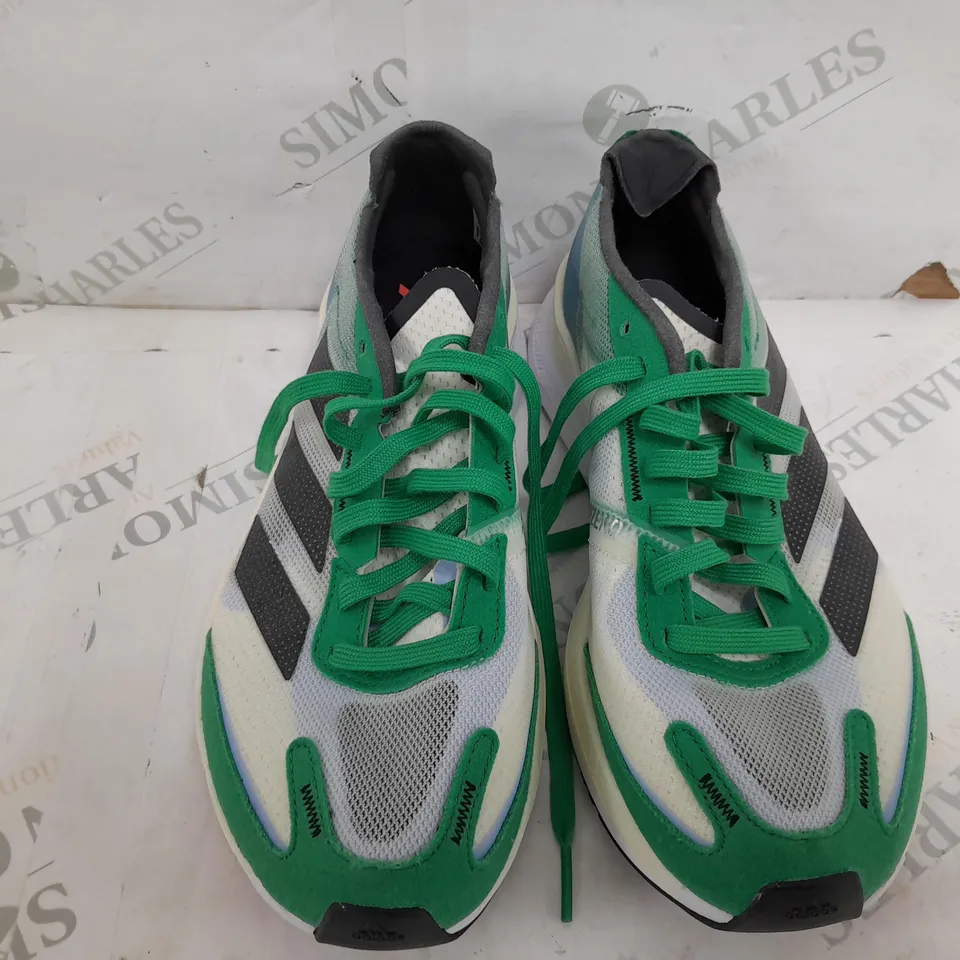 PAIR OF ADIDAS CONTINENTALS LIGHTSTRIKE PRO TRAINERS IN GREEN/NAVY/CREAM - UK 6
