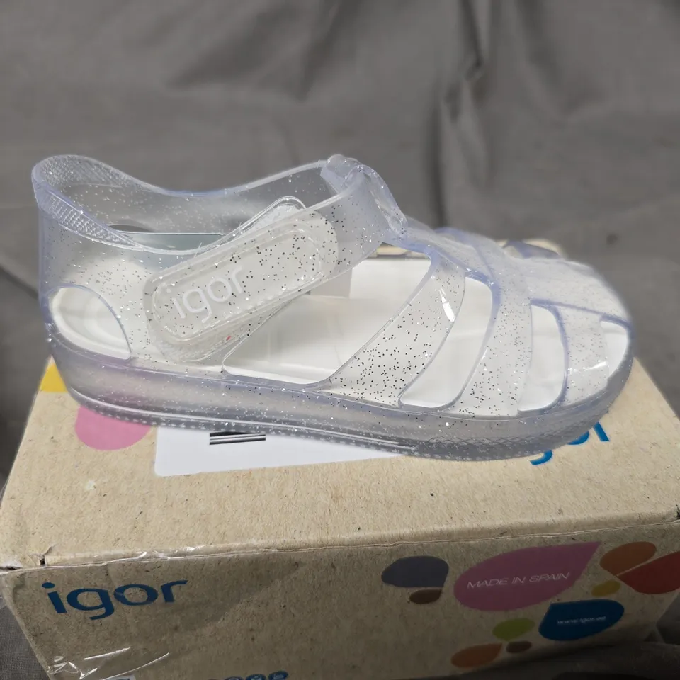 IGOR STAR GLITTER JELLY SANDAL SIZE 7 