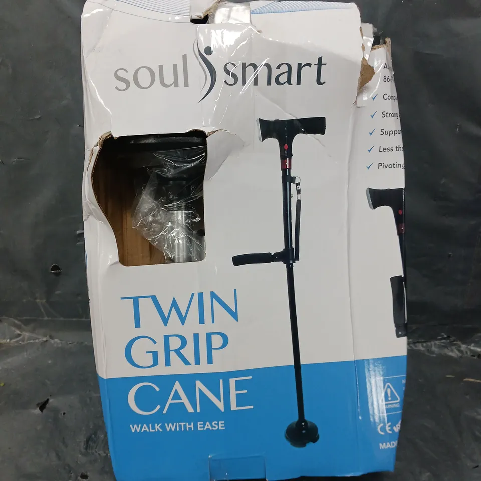 BOXED SOUL SMART TWIN GRIP CANE 