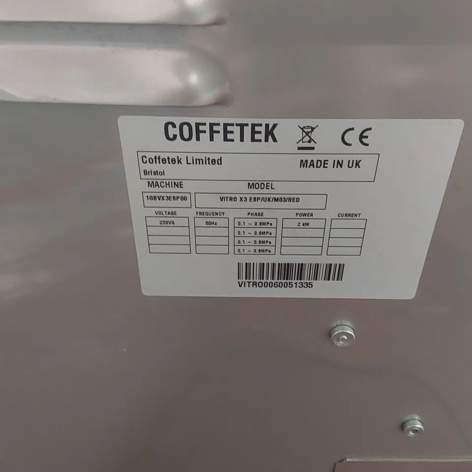 COFFETEK VITRO X3 COMMERCIAL COFFEE MACHINE 