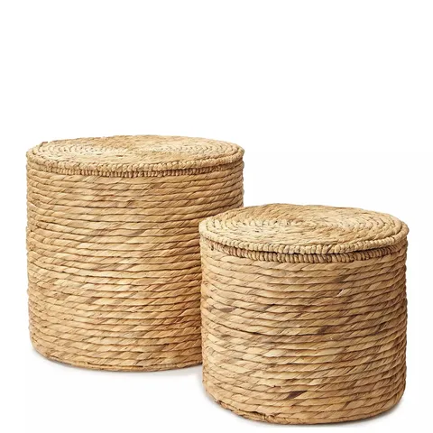 MICHELLE KEEGAN HOME - SET OF 2 ROUND BASKET