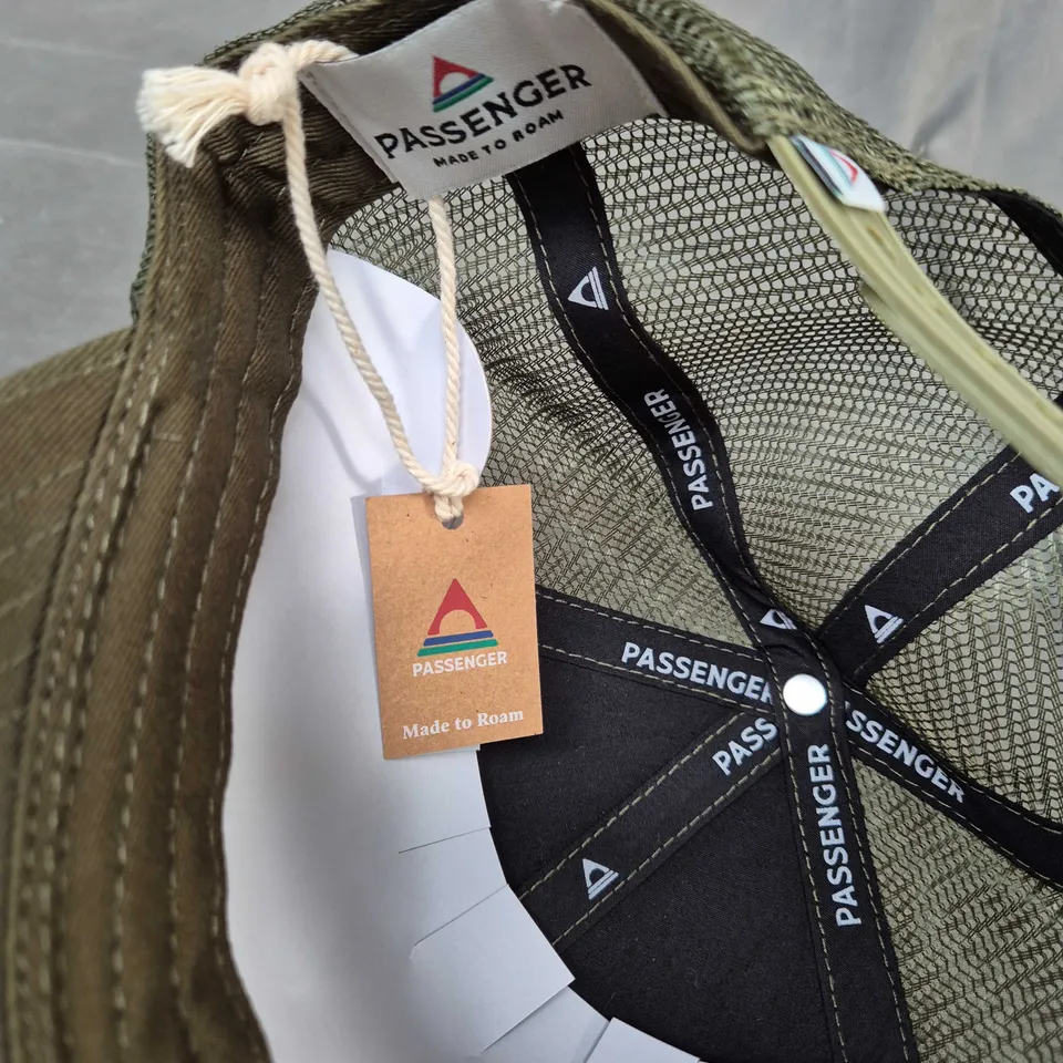 Passenger Olive Green Trucker Cap with Embroidered Front