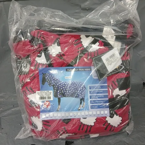 SEALED TURNOUT RUG BLANKET - FULL KNECK - PINK SHEEP - 5,6"