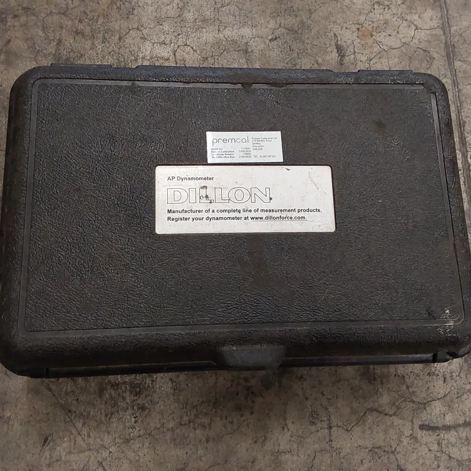DILON AP DYNAMOMETER 4000KG TENSION CLOCK SWL WITH CASE