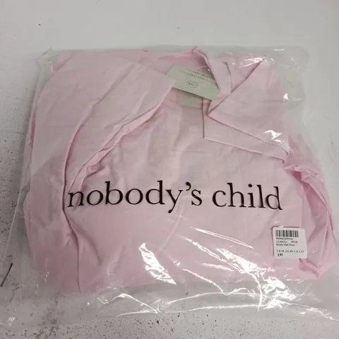 BAGGED NOBODYS CHILD BRIELLE MIDI DRESS IN PINK - UK 16