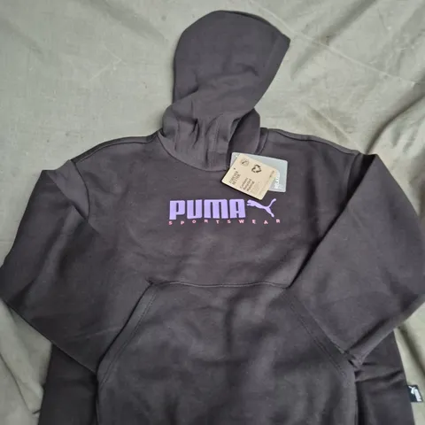 PUMA KIDS Sportswear Hoodie – Black - AGED 9-10 YEARS