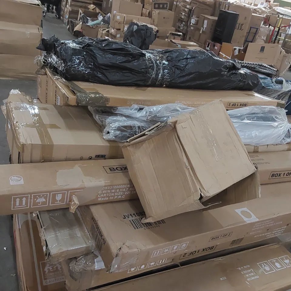 PALLET OF ASSORTED CONSUMER PRODUCTS/FURNITURE PARTS