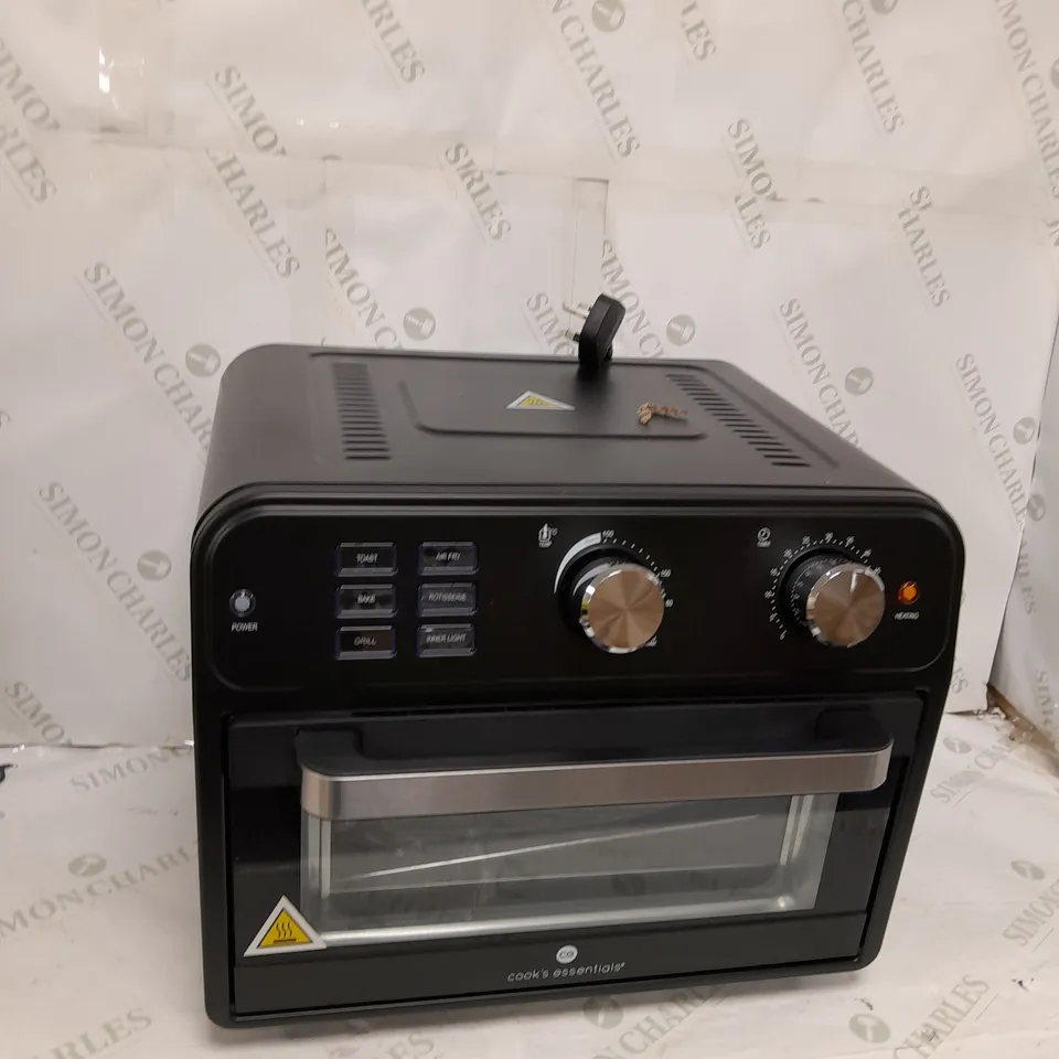 BOXED COOK'S ESSENTIAL 21-LITRE AIRFRYER OVEN IN BLACK