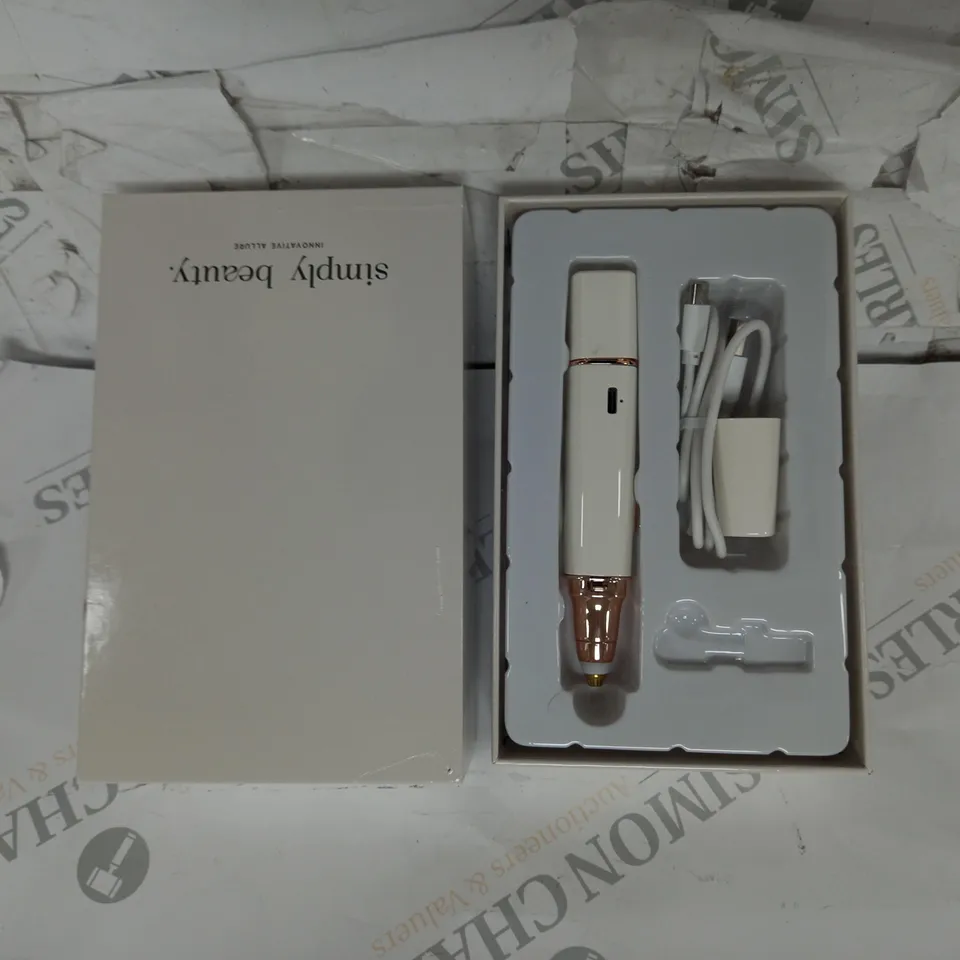 SIMPLY BEAUTY 2 IN 1 SUPER SMOOTH FACE & BROWS HAIR REMOVER, WHITE