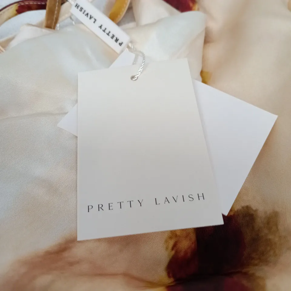 PRETTY LAVISH ETTORE LONG SLEEVE MAXI DRESS – YELLOW OCHRE OMBRE (PRETTY LAVISH) SIZE 10