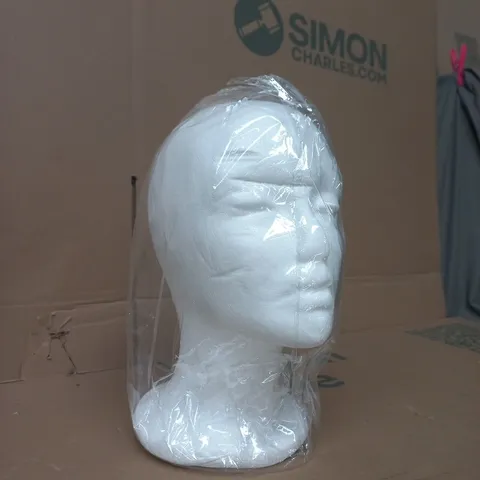 WHITE FOAM MANNEQUIN HEAD DISPLAY FORM