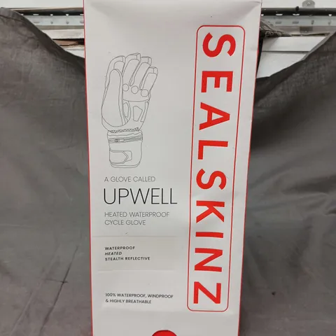 SEALSKINZ UPWELL HEATED WATERPROOF CYCLE GLOVES - SIZE M 