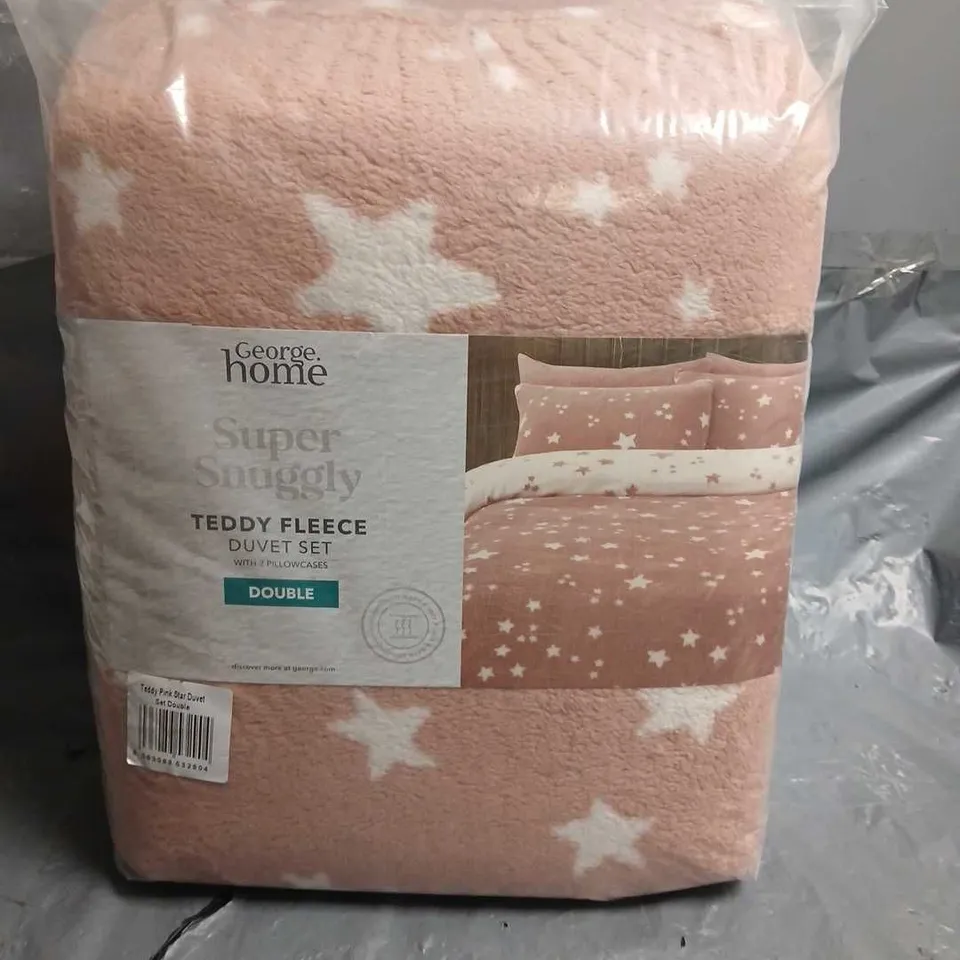 SUPER SNUGGLY DOUBLE TEDDY FLEECE DUVET SET