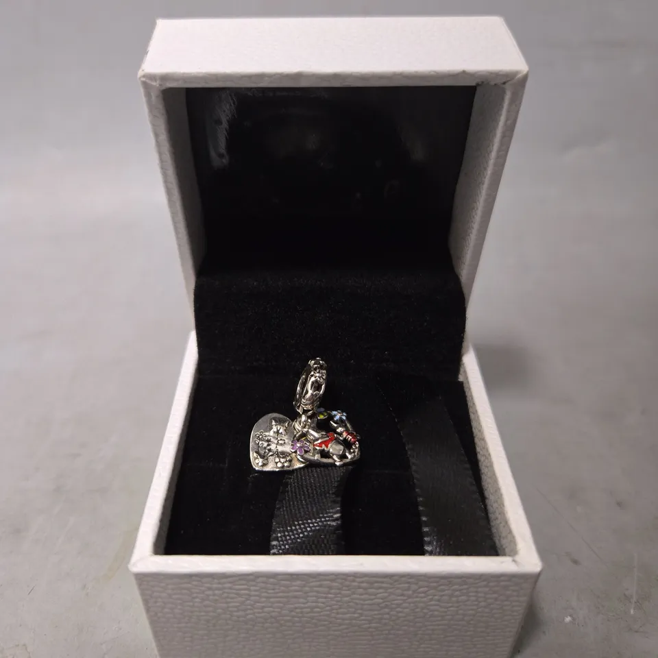 BOXED PANDORA DISNEY WINNIE THE POOH & PIGLET DOUBLE DANGLE CHARM 