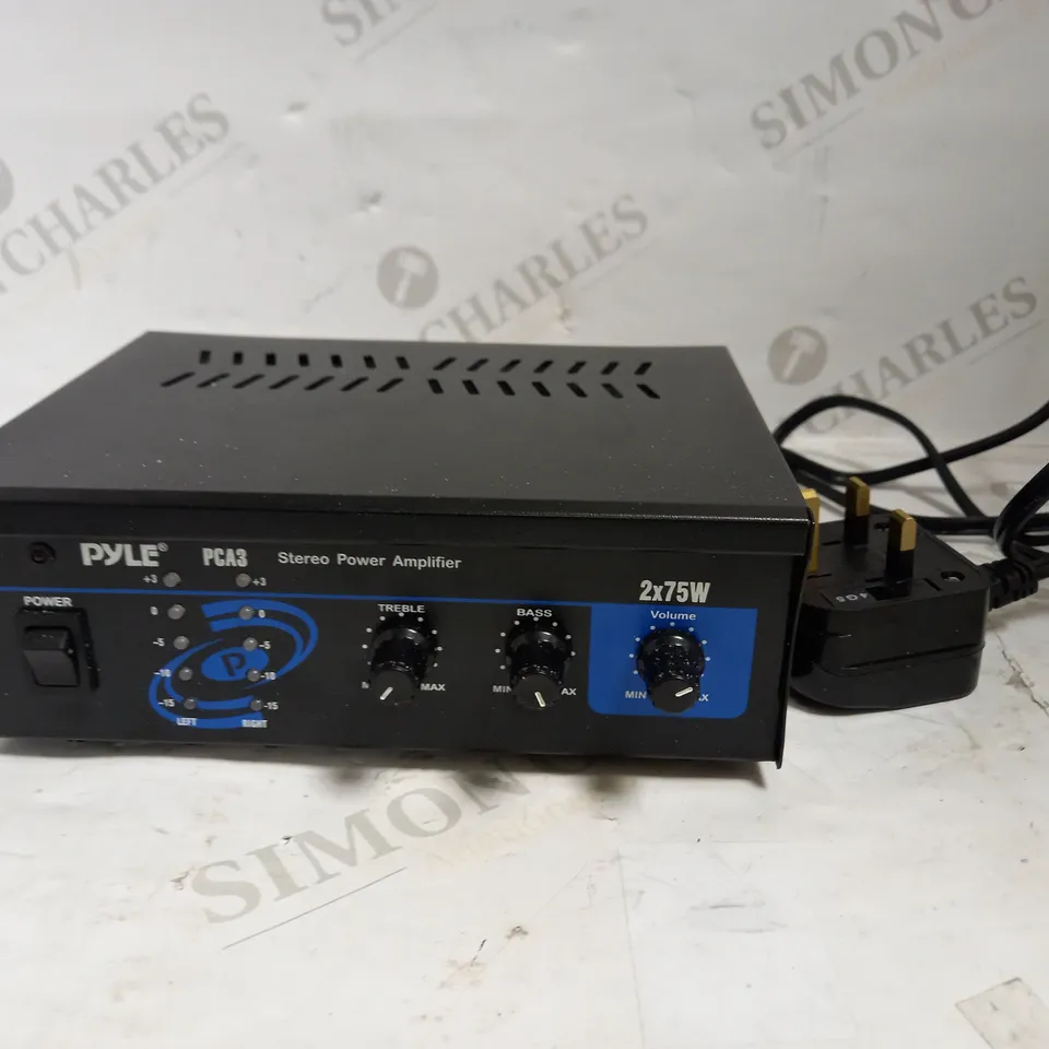 PYLE USA PCA3 2 X 75W STEREO POWER AMPLIFIER RRP £77.99