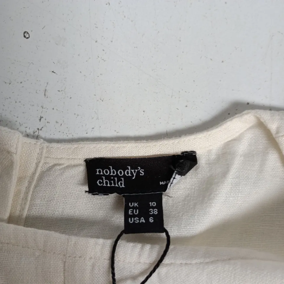 NOBODY'S CHILD BILLY TOP – CREAM, UK 10 (EU 38)