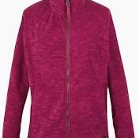 BRAND NEW REGATTA MAYSE FULL ZIP FLEECE IN DARK CERISE - UK 8