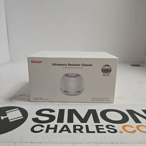 BESER ULTRASONIC RETAINER CLEANER – FOR ALIGNERS, RETAINERS, GUARDS & DENTURES