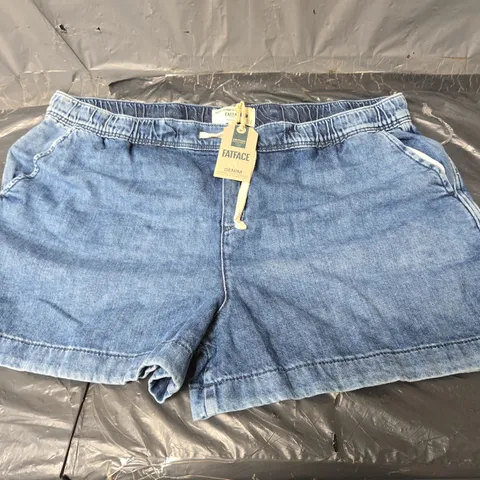 FATFACE ASHBY DENIM SHORTS BLUE - UK 18