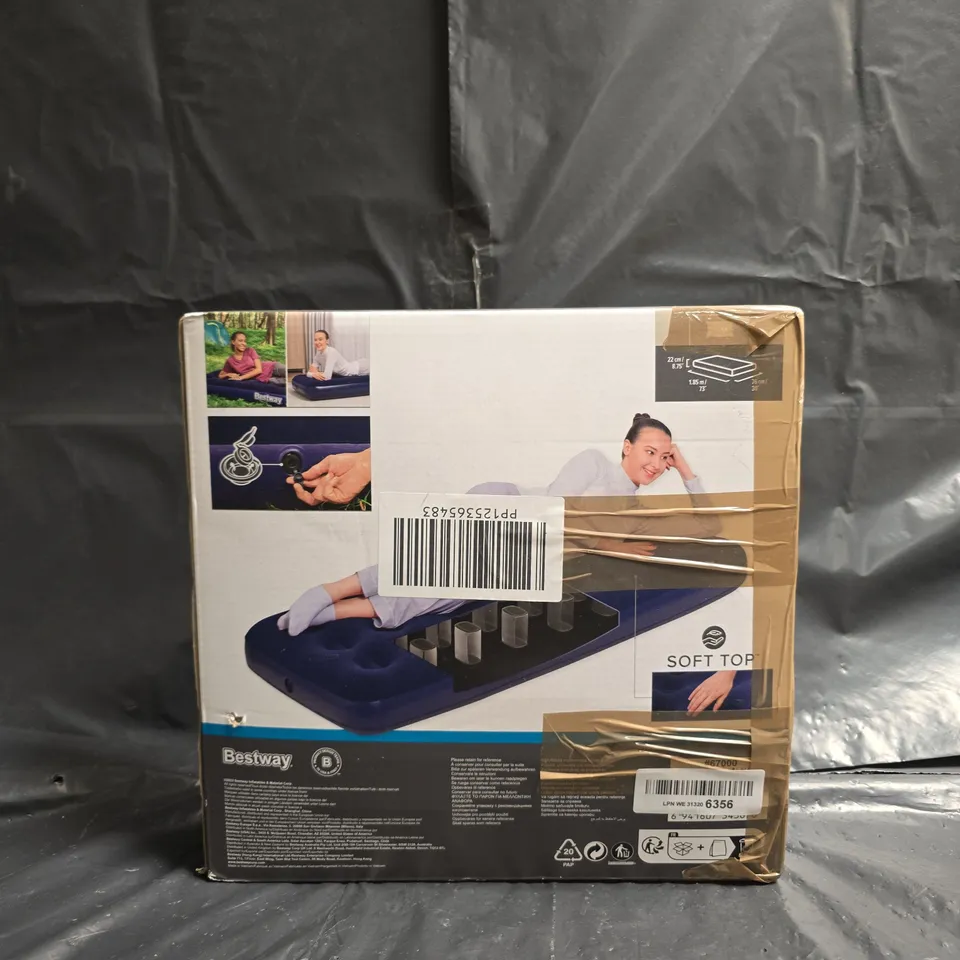 BESTWAY SOFT TOP AIR MATTRESS – 185 X 76 X 22 CM CAMPING BED