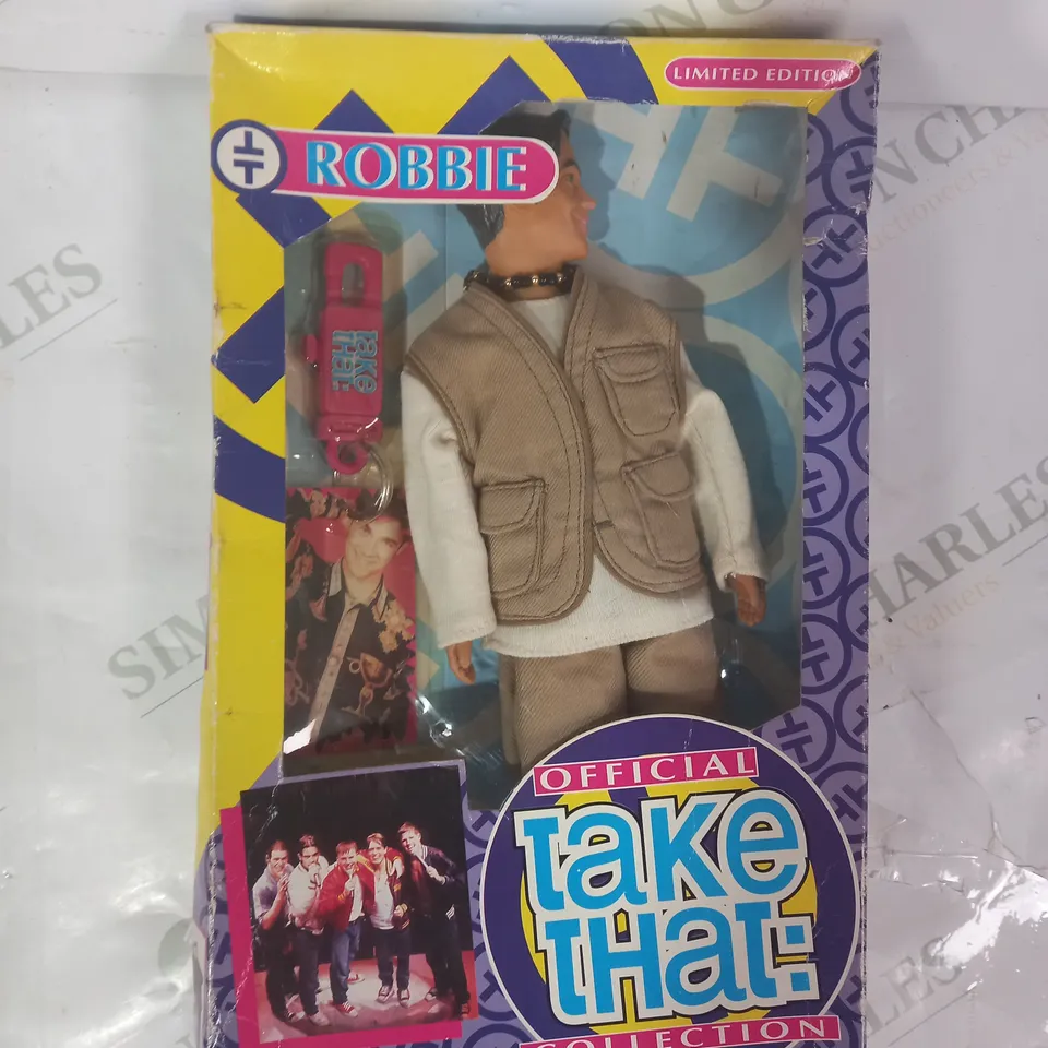 OFFICIAL TAKE THAT COLLECTION - LIMITED EDITION COLLECTIBLE DOLL - ROBBIE