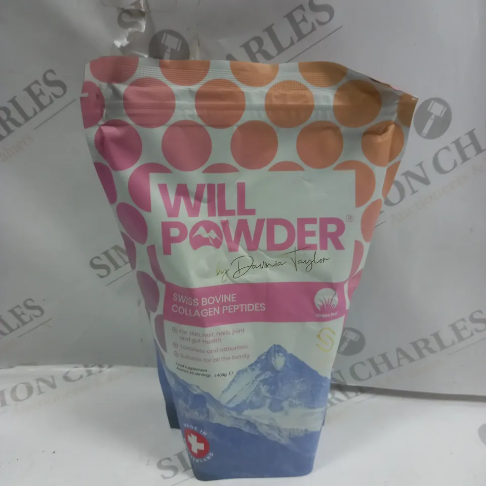 SEALED WILL POWDER SWISS BOVINE COLLAGEN FOOD SUPPLEMENT - 400G