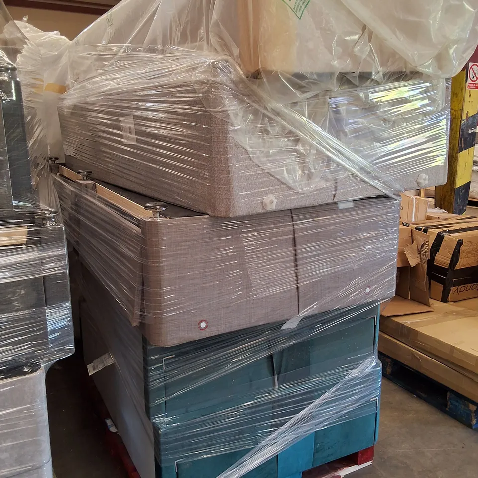 PALLET CONTAINING ASSORTED DIVAN BASE PARTS