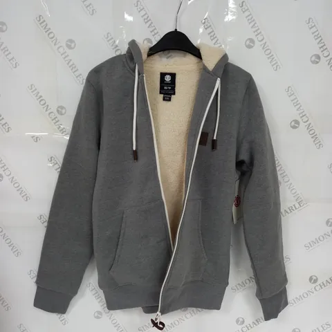 ELEMENT HEAVY SHERPA ZHD HOODIE IN GREY HEATHER - XS