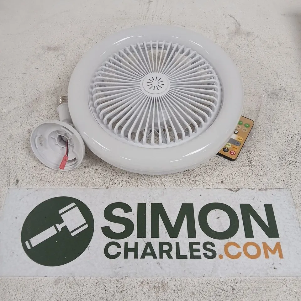 BOXED GROUNDLEVEL CEILING FAN IN WHITE 