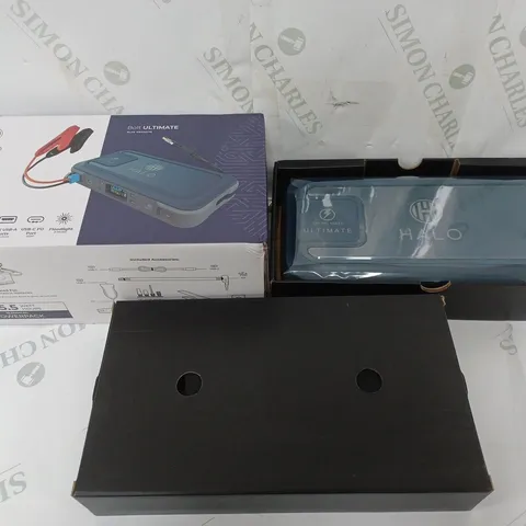 BOXED HALO BOLT ULTIMATE POWER BANK W/JUMP STARTER AIR COMPRESSOR & AC OUTLET