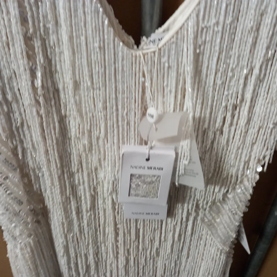 NADINE MERABI EMBELLISHED DRESS - UK 12