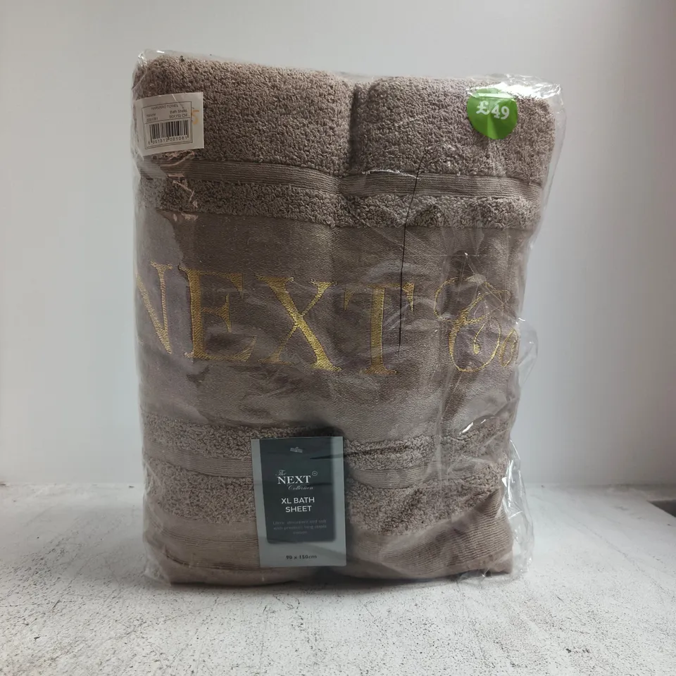 NEXT XL BATH SHEET – 90 X 150 CM, BEIGE/TAUPE