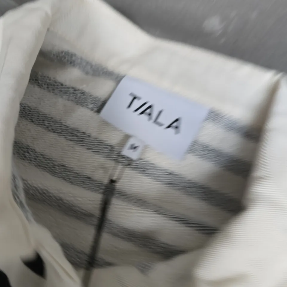 T/ALA RUGBY SWEAT IN IVORY STRIPE - MEDIUM