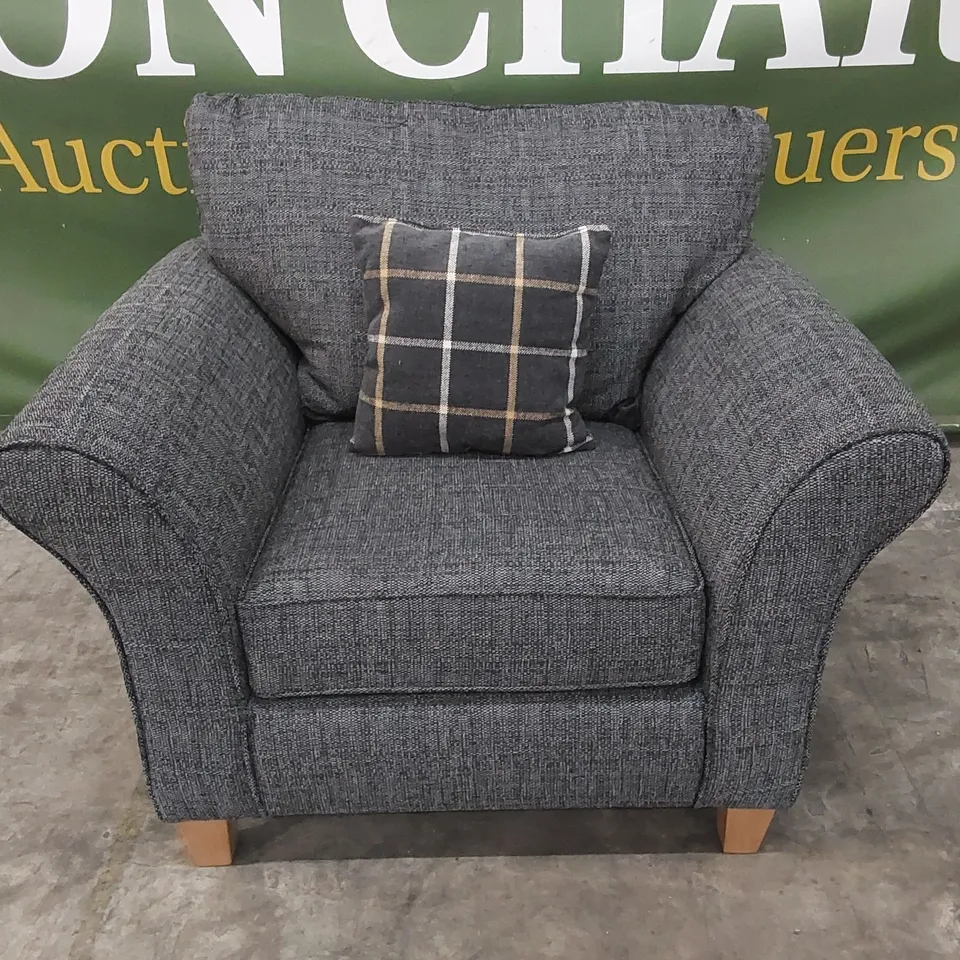 ALSOP FABRIC ARMCHAIR - CHARCOAL  RRP £699