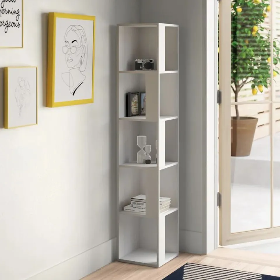 BOXED BENSONHURST CORNER BOOKCASE(1 BOX)