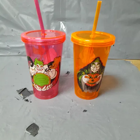 APPROXIMATELY 18 SETS OF 2 HALLOWEEN TUMBLERS