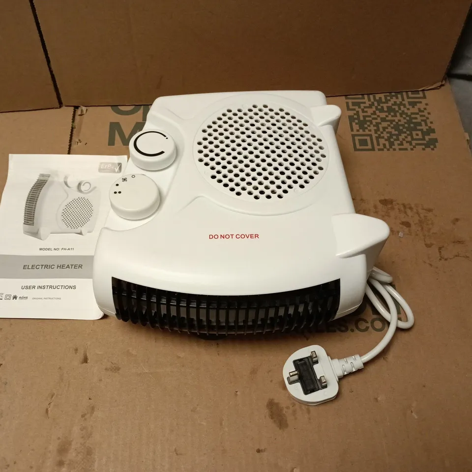 2000W UPRIGHT FAN HEATER – WHITE (BOXED)