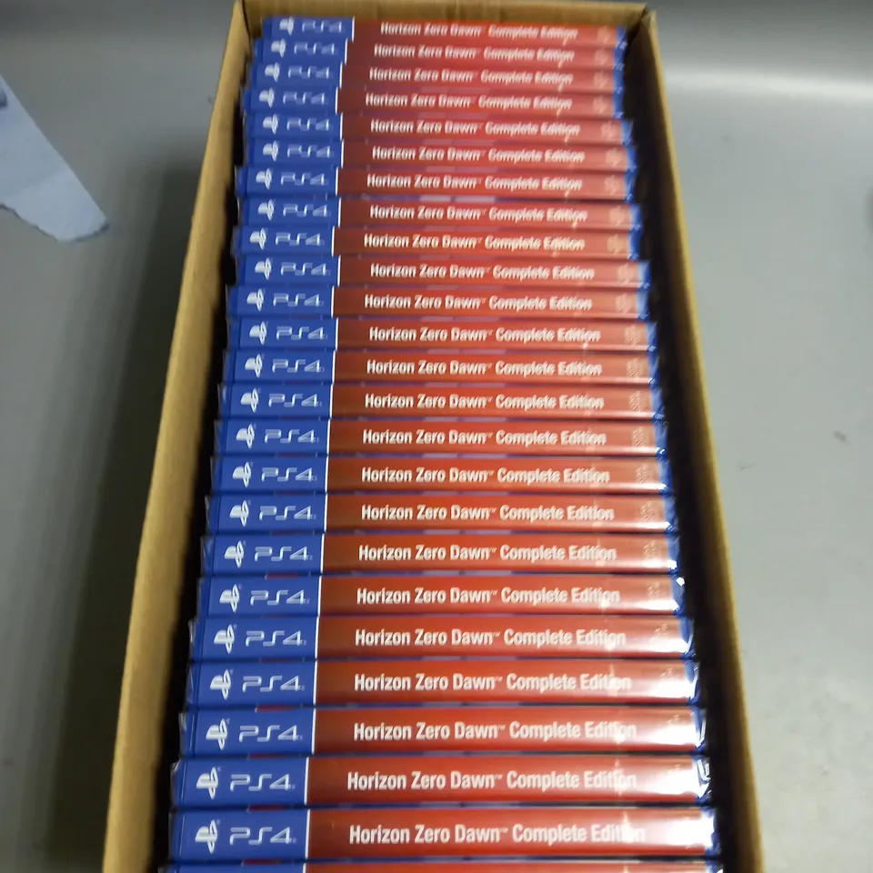 BRAND NEW AND SEALED LOT OF APPROX. 25 HORIZON ZERO DAWN COMPLETE ADDITION PS4 GAME