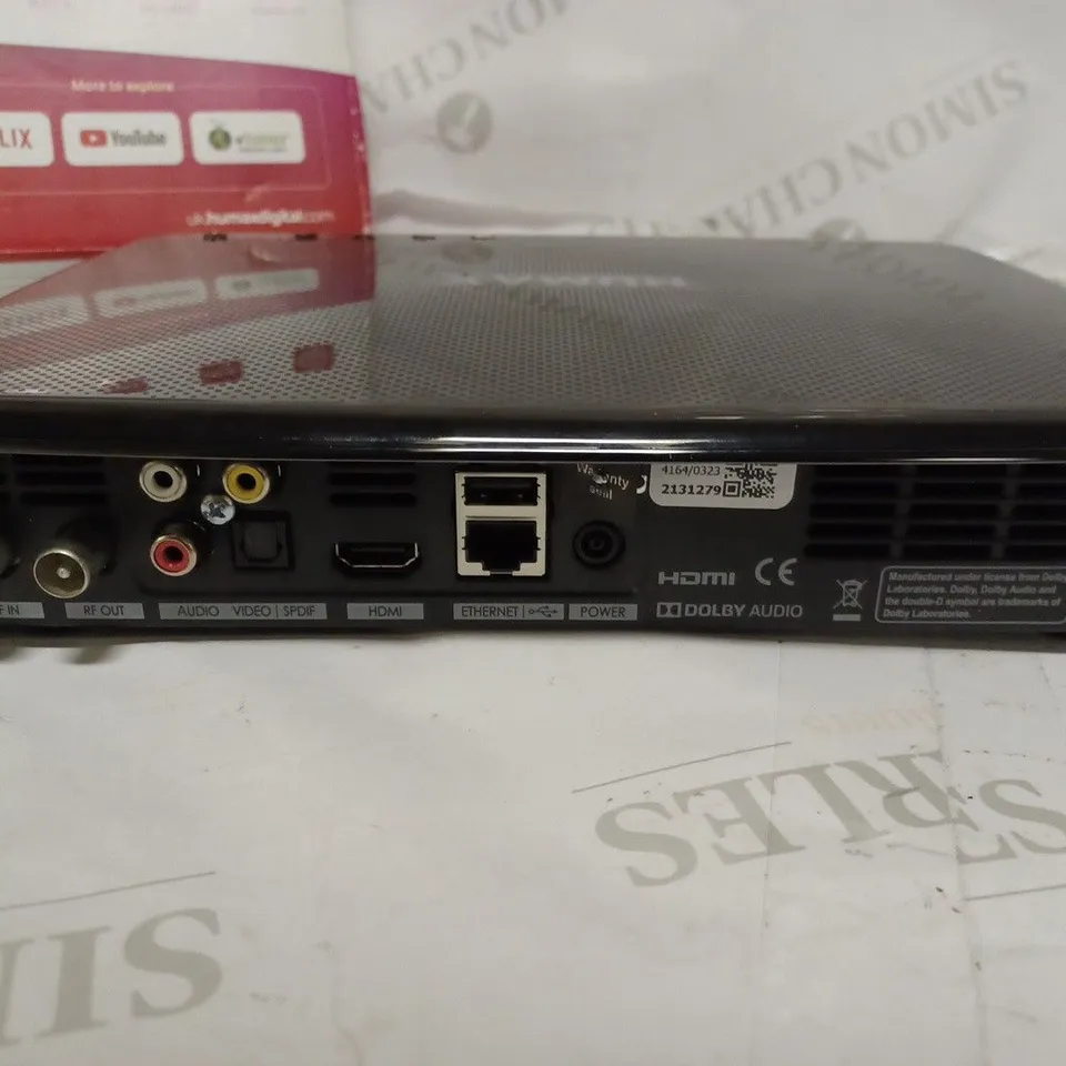 HUMAX FVP-5000T 500 GB FREEVIEW PLAY HD TV RECORDER, BLACK 