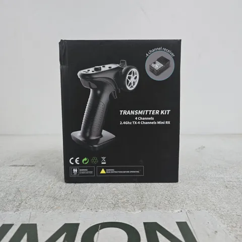 RC TRANSMITTER KIT – 4 CHANNEL, 2.4GHZ (BOXED)