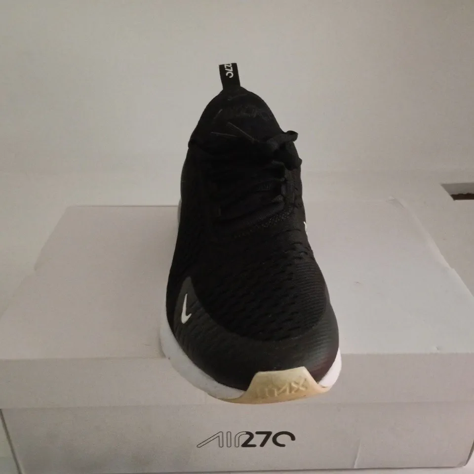 NIKE AIR MAX 270 BLACK TRAINER UK 9 BOXED