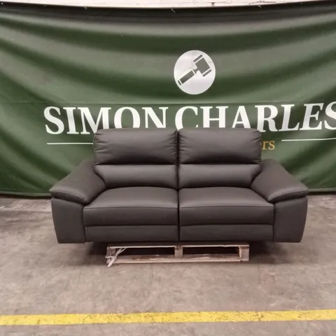 PAVILION 2 SEATER LEATHER/FAUX LEATHER POWER RECLINER SOFA - CHARCOAL