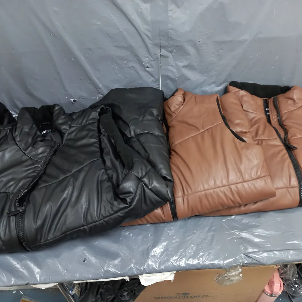 LOT OF NINE COATS TO INLUDE NVLT BLACK COAT SIZE M , ETC