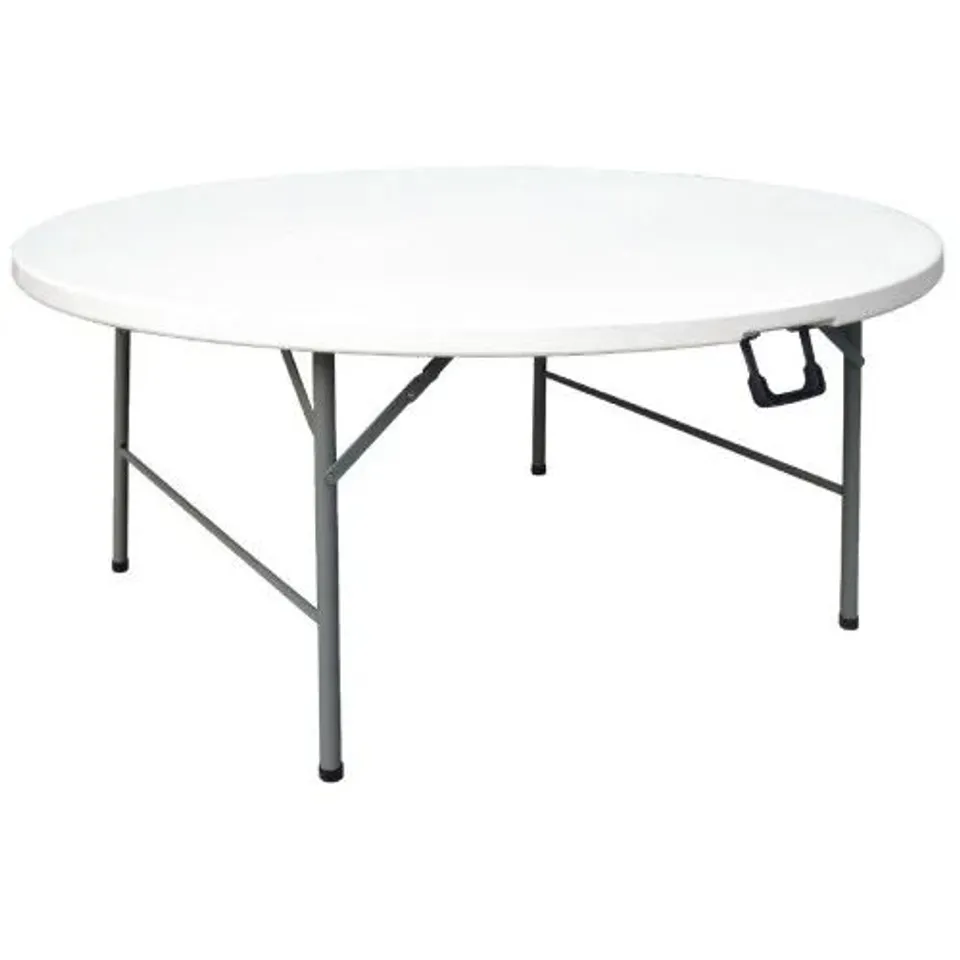BOXED BOLERO 5FT DIAMETER ROUND CENTRE FOLDING TABLE